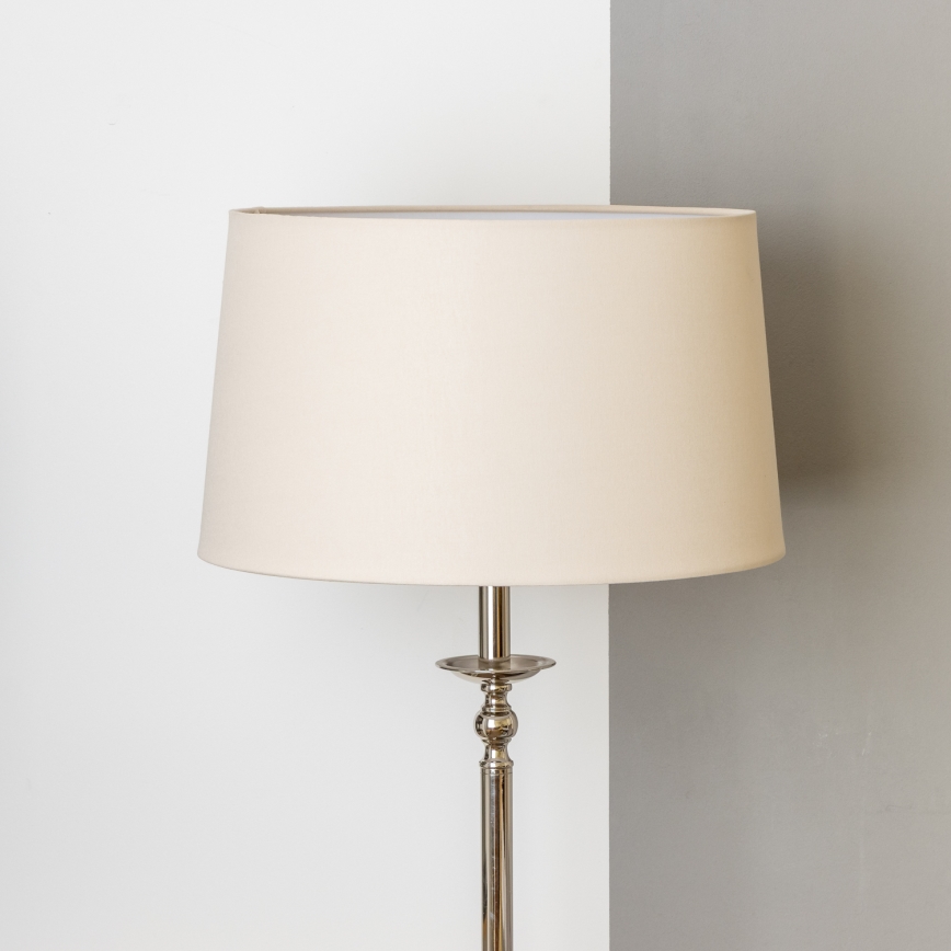 Brilagi - LED podna svjetiljka CERIA 1xE27/60W/230V Ø 45 cm sjajni krom/bež