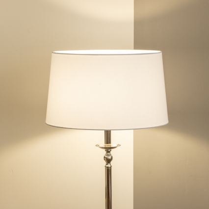 Brilagi - LED podna svjetiljka CERIA 1xE27/60W/230V Ø 45 cm sjajni krom/bijela