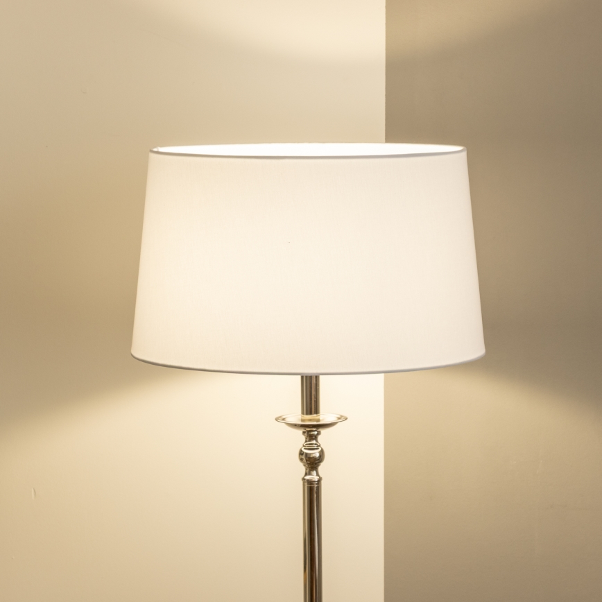 Brilagi - LED podna svjetiljka CERIA 1xE27/60W/230V Ø 45 cm sjajni krom/bijela