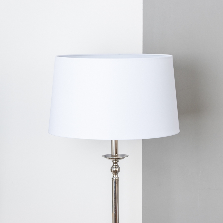 Brilagi - LED podna svjetiljka CERIA 1xE27/60W/230V Ø 45 cm sjajni krom/bijela
