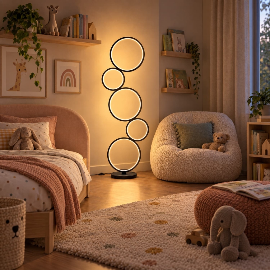 BRILAGI - LED podna svjetiljka ECHO LED/36W/230V 4000K 110 cm crna