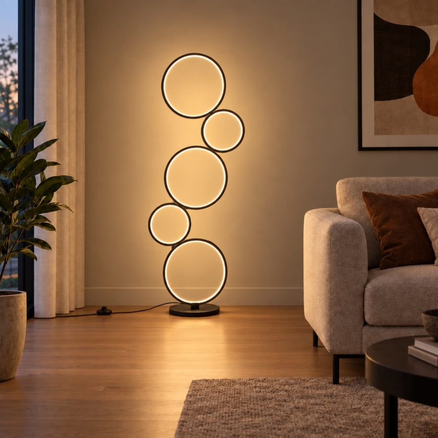 BRILAGI - LED podna svjetiljka ECHO LED/36W/230V 4000K 110 cm crna