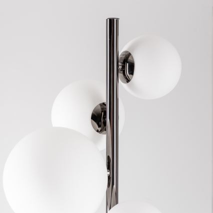 Brilagi - LED podna svjetiljka MILLA 7xG9/3W/230V crni krom/bijela