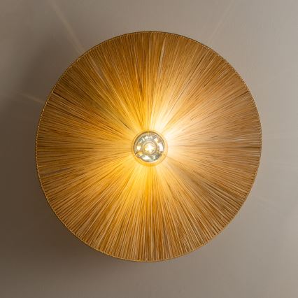 Brilagi - LED površinski montirana stropna svjetiljka CERIA BOHO 1xE27/40W/230V, promjer 80 cm, rafija