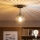 Brilagi - LED površinski montirani luster CERIA WIRE 1xE27/60W/230V Ø 21 cm crni