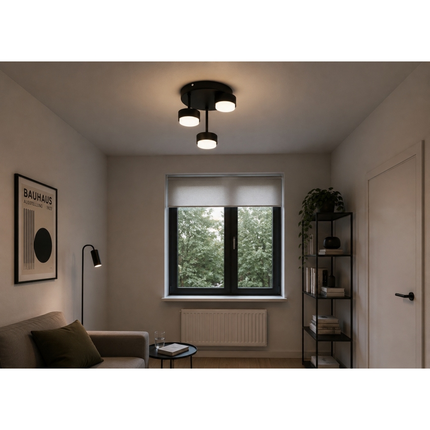 Brilagi - LED površinski montirani stropni luster MONO 3xGX53/30W/230V crni