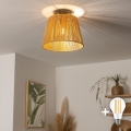 BRILAGI - LED površinski stropni luster CERIA BOHO 1xE27/40W/230V Ø 28 cm smeđa