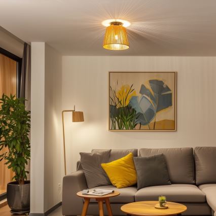 Brilagi - LED površinski stropni luster CERIA BOHO 1xE27/40W/230V Ø 28 cm smeđa