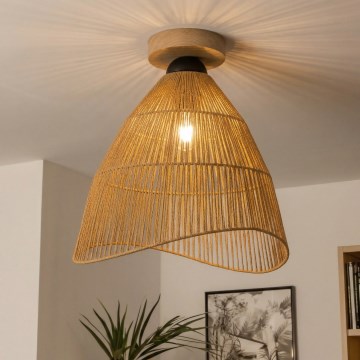 Brilagi - LED površinski stropni luster CERIA BOHO 1xE27/40W/230V Ø 70 cm smeđa/hrast