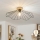 Brilagi - LED površinski stropni luster CERIA WIRE 1xE27/40W/230V Ø 60 cm crna/hrast