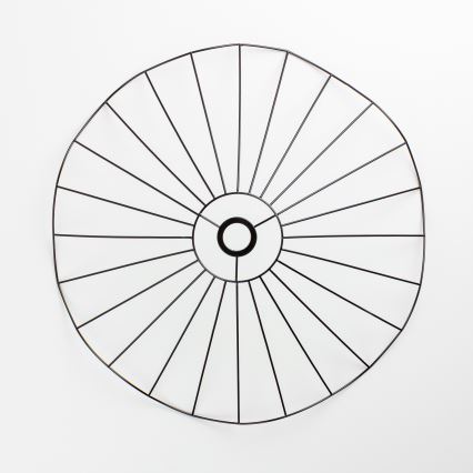 Brilagi - LED površinski stropni luster CERIA WIRE 1xE27/40W/230V Ø 60 cm crna/hrast