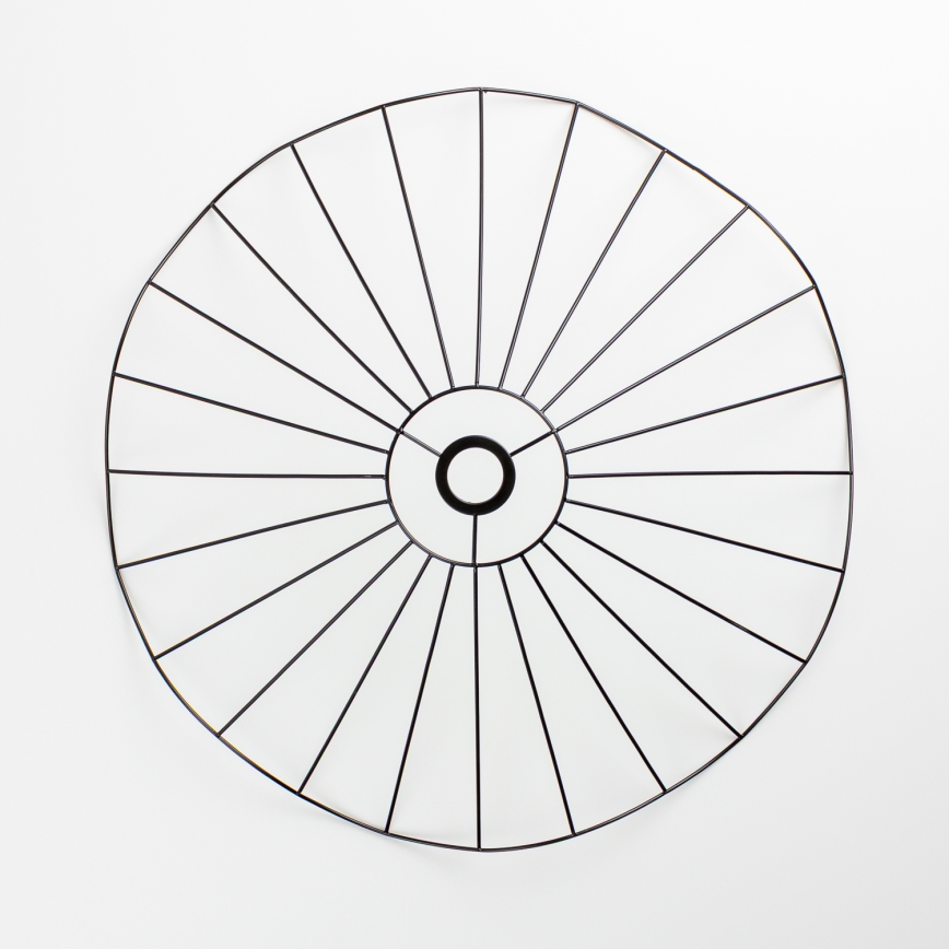 Brilagi - LED površinski stropni luster CERIA WIRE 1xE27/40W/230V Ø 60 cm crna/hrast