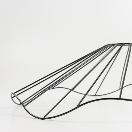 Brilagi - LED površinski stropni luster CERIA WIRE 1xE27/40W/230V Ø 60 cm crna/hrast