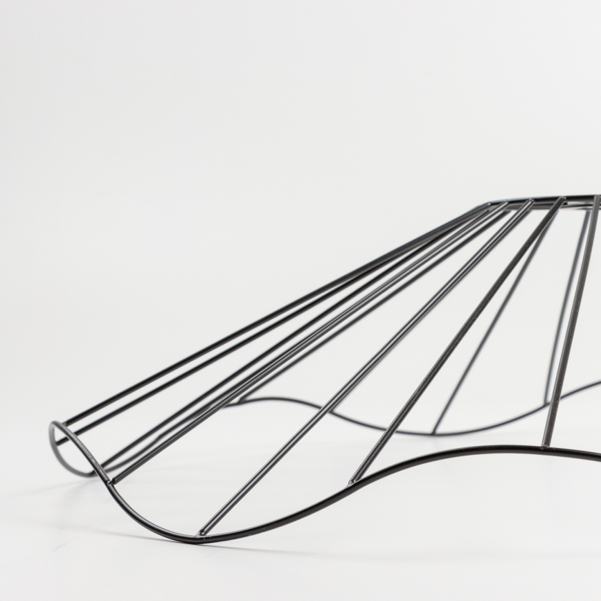 Brilagi - LED površinski stropni luster CERIA WIRE 1xE27/40W/230V Ø 60 cm crna/hrast