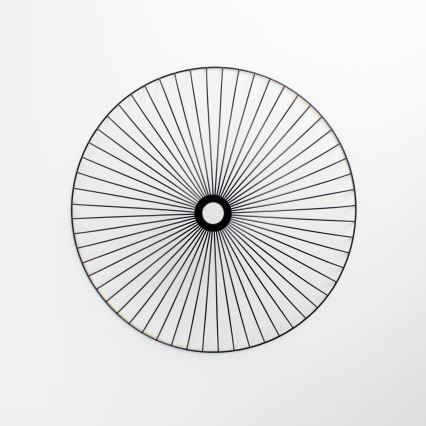 Brilagi - LED površinski stropni luster CERIA WIRE 1xE27/40W/230V Ø 60 cm crna/hrast