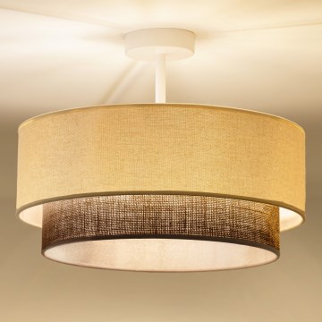 Brilagi - LED powierzinski stropni luster BOHO STYLE 1xE27/15W/230V Ø 40 cm krem/smeđa