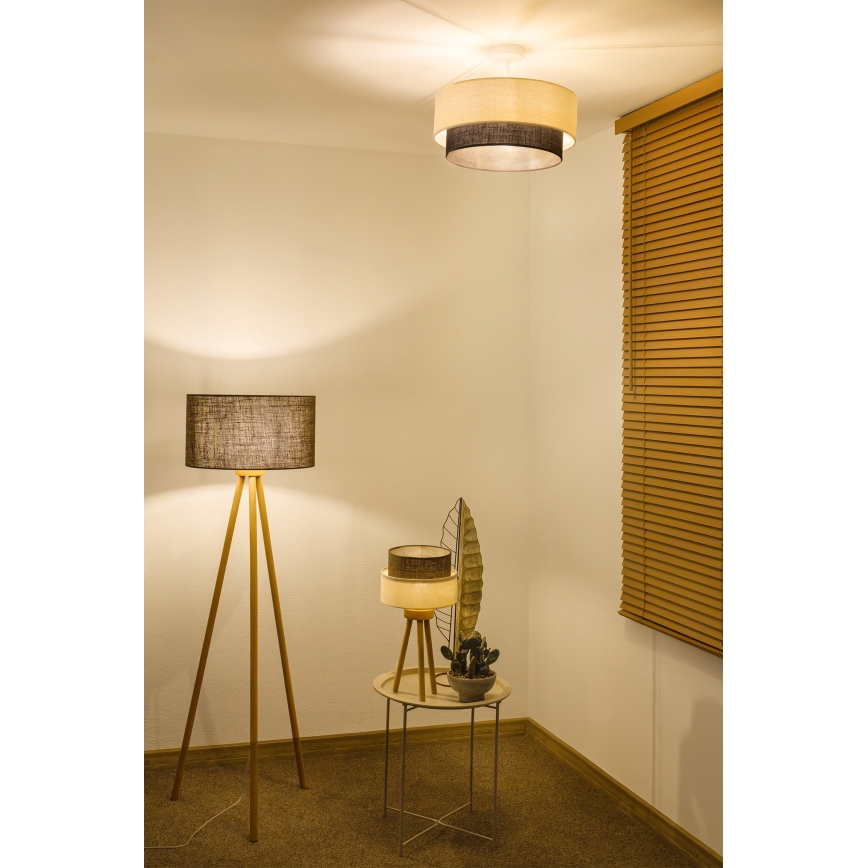 Brilagi - LED powierzinski stropni luster BOHO STYLE 1xE27/15W/230V Ø 40 cm krem/smeđa