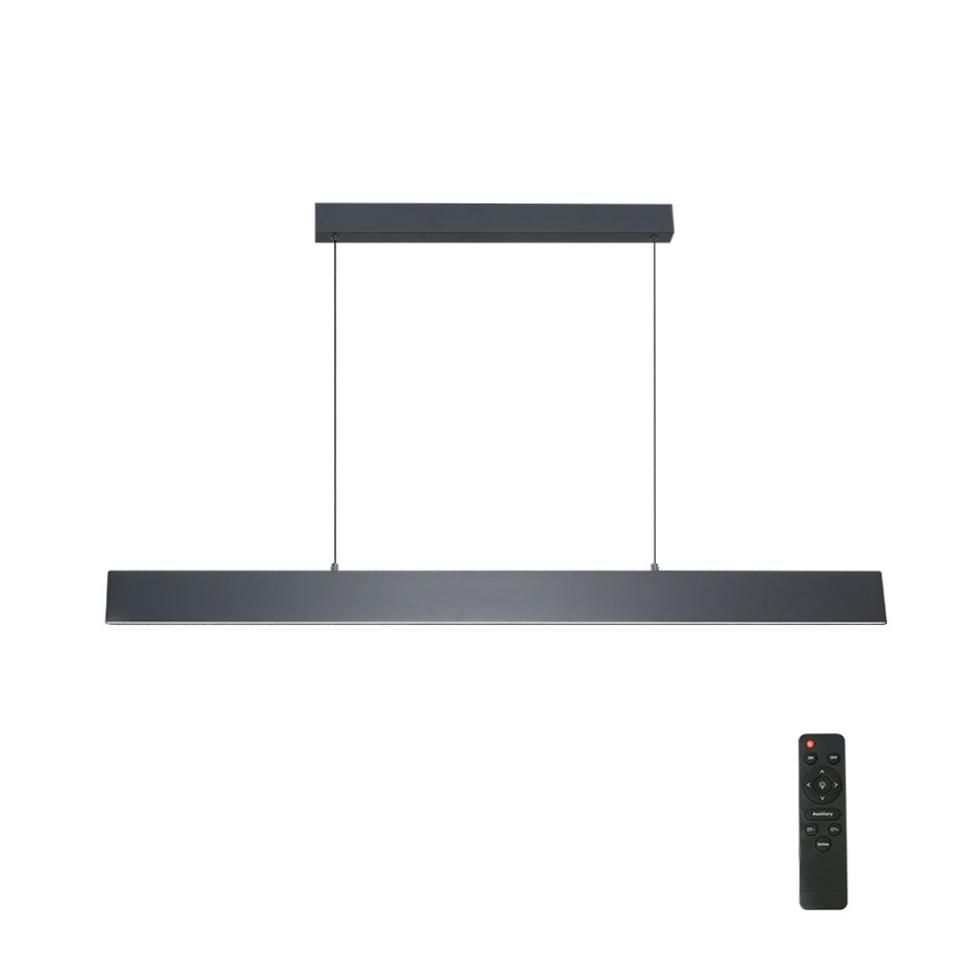 Brilagi - LED Prigušivi luster na sajli SLIMLINE LED/40W/230V 3000-6000K antracit + daljinski upravljač