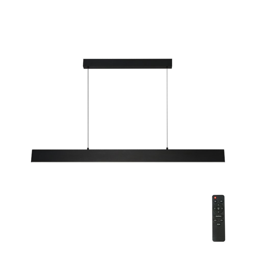 Brilagi - LED Prigušivi luster na sajli SLIMLINE LED/40W/230V 3000-6000K crna + daljinski upravljač