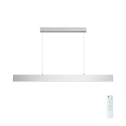 Brilagi - LED Prigušivi luster na sajli SLIMLINE LED/40W/230V 3000-6000K srebrna + daljinski upravljač
