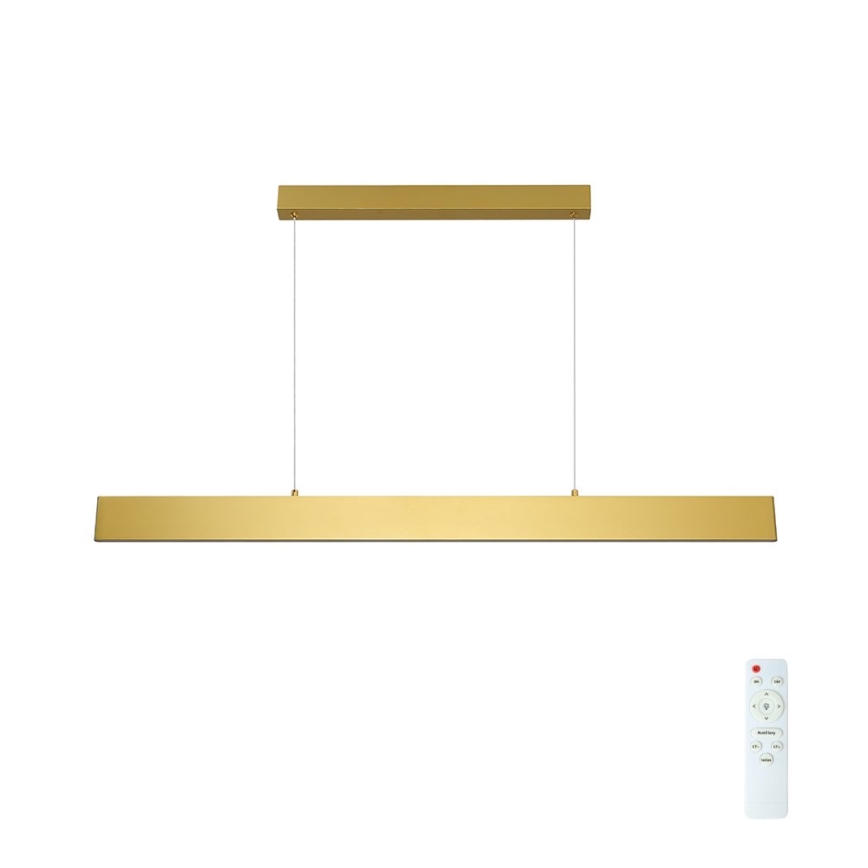 Brilagi - LED Prigušivi luster na sajli SLIMLINE LED/40W/230V 3000-6000K zlatna + daljinski upravljač
