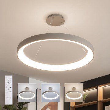 BRILAGI - LED prigušiv luster na sajli FALCON II LED/108W/230V 3000-6500K Ø 80 cm bež + daljinski upravljač