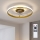 Brilagi - LED prigušiv stropni ventilator LED/66W/230V 3000-6500K Ø 55 cm bijela/zlatna + daljinski upravljač