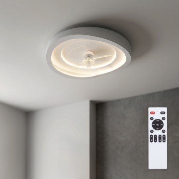 Brilagi - LED prigušiv stropni ventilator LED/80W/230V 3000-6500K Ø 50 cm bijela + daljinski upravljač