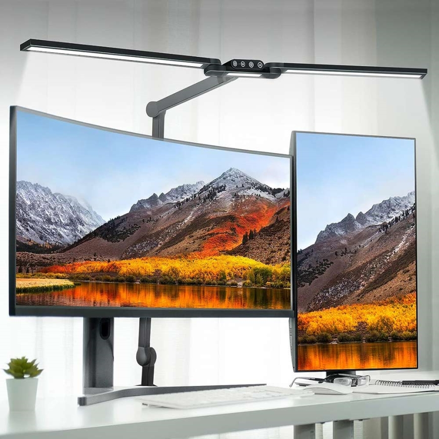Brilagi - LED Prigušiva dodirna fleksibilna stolna lampa VARIO LED/24W/230V 3000-6500K CRI 92 crna