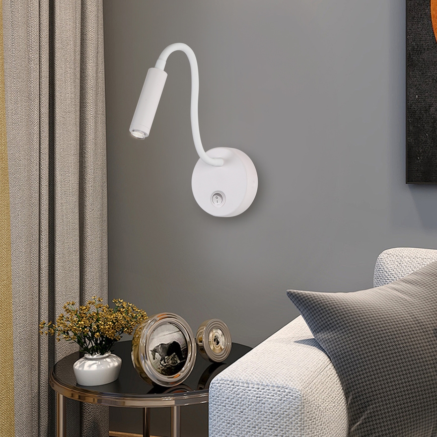 Brilagi - LED Prigušiva fleksibilna zidna lampa MAYA 1xG9/4W/230V bijela 2700-6500K Wi-Fi Tuya