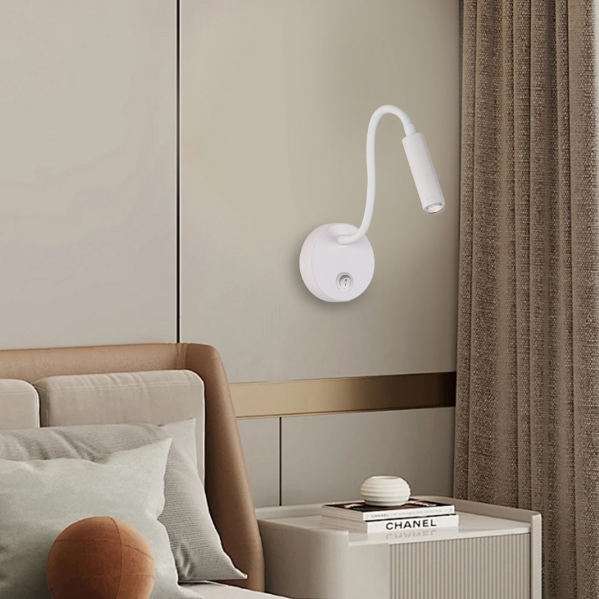 Brilagi - LED Prigušiva fleksibilna zidna lampa MAYA 1xG9/4W/230V bijela 2700-6500K Wi-Fi Tuya