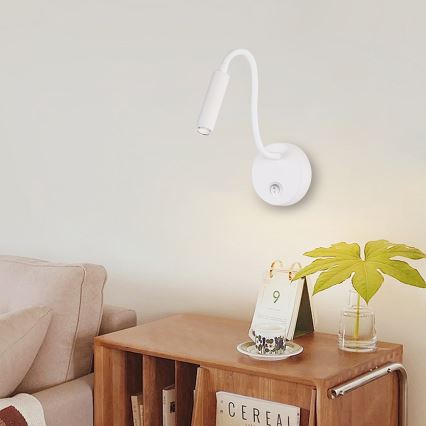 Brilagi - LED Prigušiva fleksibilna zidna lampa MAYA 1xG9/4W/230V bijela 2700-6500K Wi-Fi Tuya