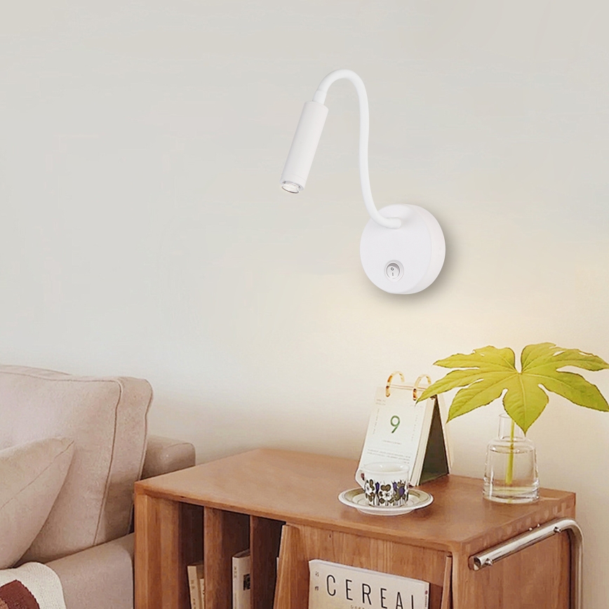 Brilagi - LED Prigušiva fleksibilna zidna lampa MAYA 1xG9/4W/230V bijela 2700-6500K Wi-Fi Tuya
