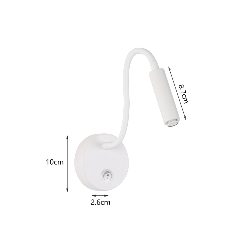 Brilagi - LED Prigušiva fleksibilna zidna lampa MAYA 1xG9/4W/230V bijela 2700-6500K Wi-Fi Tuya