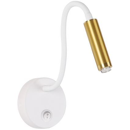 Brilagi - LED Prigušiva fleksibilna zidna lampa MAYA 1xG9/4W/230V bijela/zlatna 2700-6500K Wi-Fi Tuya