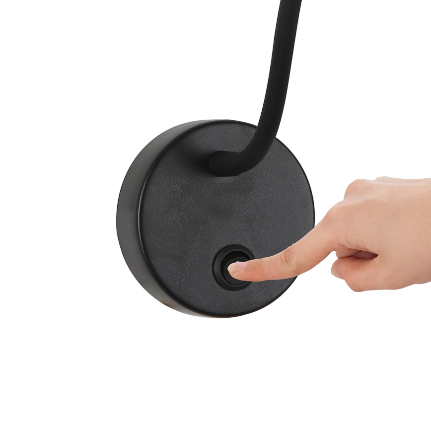 Brilagi - LED Prigušiva fleksibilna zidna lampa MAYA 1xG9/4W/230V crna 2700-6500K Wi-Fi Tuya