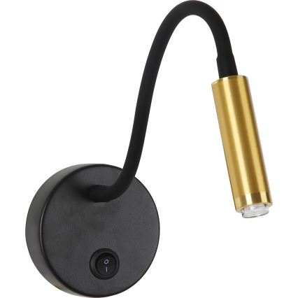 Brilagi - LED Prigušiva fleksibilna zidna lampa MAYA 1xG9/4W/230V crna/zlatna 2700-6500K Wi-Fi Tuya