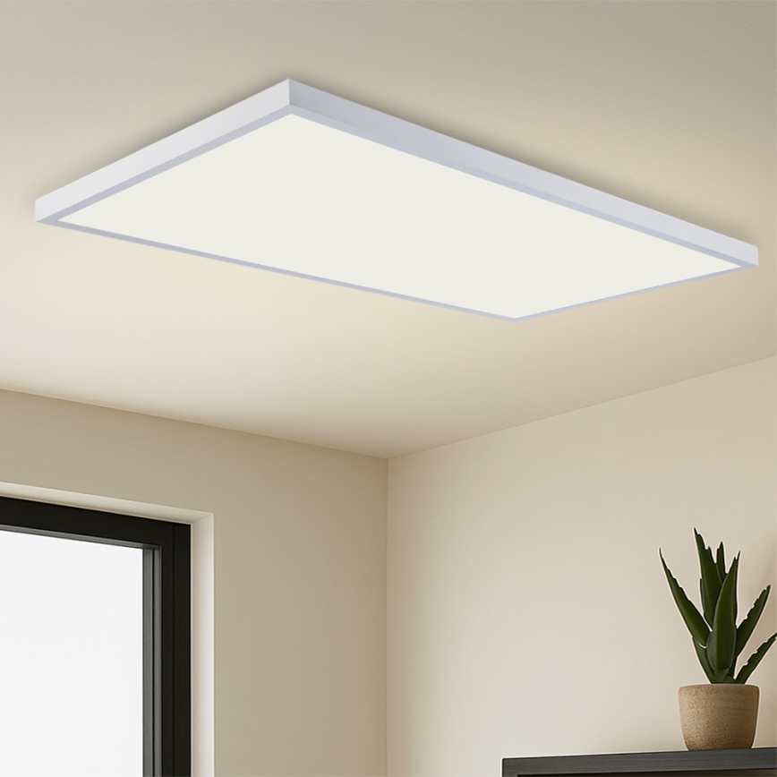 Brilagi - LED prigušivo kupaonsko stropno svjetlo FRAME SMART LED/96W/230V 120x60 cm 3000-6000K IP44 bijela + daljinski upravljač