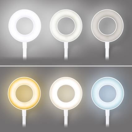 Brilagi - LED Prigušiva lampa s kopčom ORBELA LED/8W/230V 3000/4000/5000K bijela