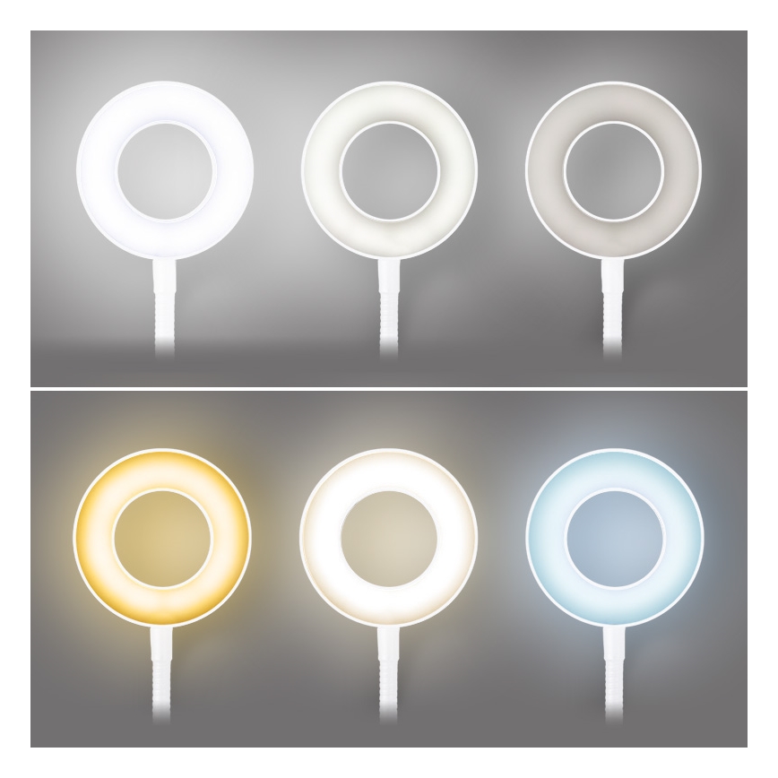 Brilagi - LED Prigušiva lampa s kopčom ORBELA LED/8W/230V 3000/4000/5000K bijela
