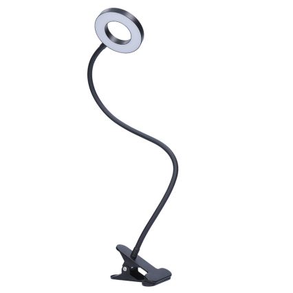 Brilagi -LED Prigušiva lampa s kopčom ORBELA LED/8W/230V 3000/4000/5000K crna