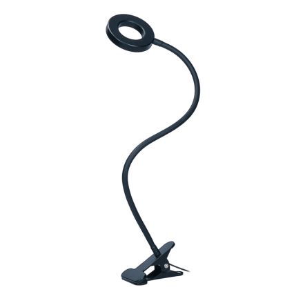 Brilagi -LED Prigušiva lampa s kopčom ORBELA LED/8W/5V 3000/4000/5000K crna