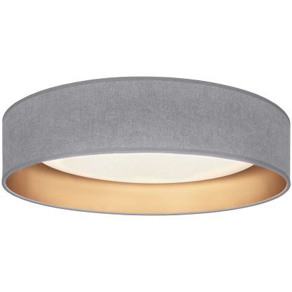 Brilagi - LED prigušivo stropno svjetlo VELVET SMARTIX STARS LED/36W/230V 3000-6000K Ø 55 cm siva/zlatna Wi-Fi Tuya Beacon + daljinski upravljač
