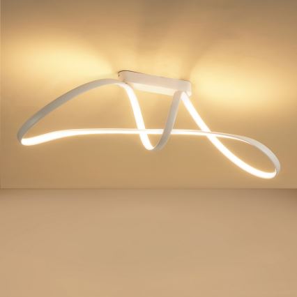 Brilagi - LED dimabilni stropni luster TWISTER LED/60W/230V 3000-6000K bijela + daljinski upravljač