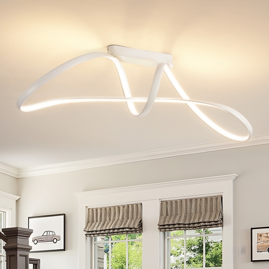 Brilagi - LED dimabilni stropni luster TWISTER LED/60W/230V 3000-6000K bijela + daljinski upravljač