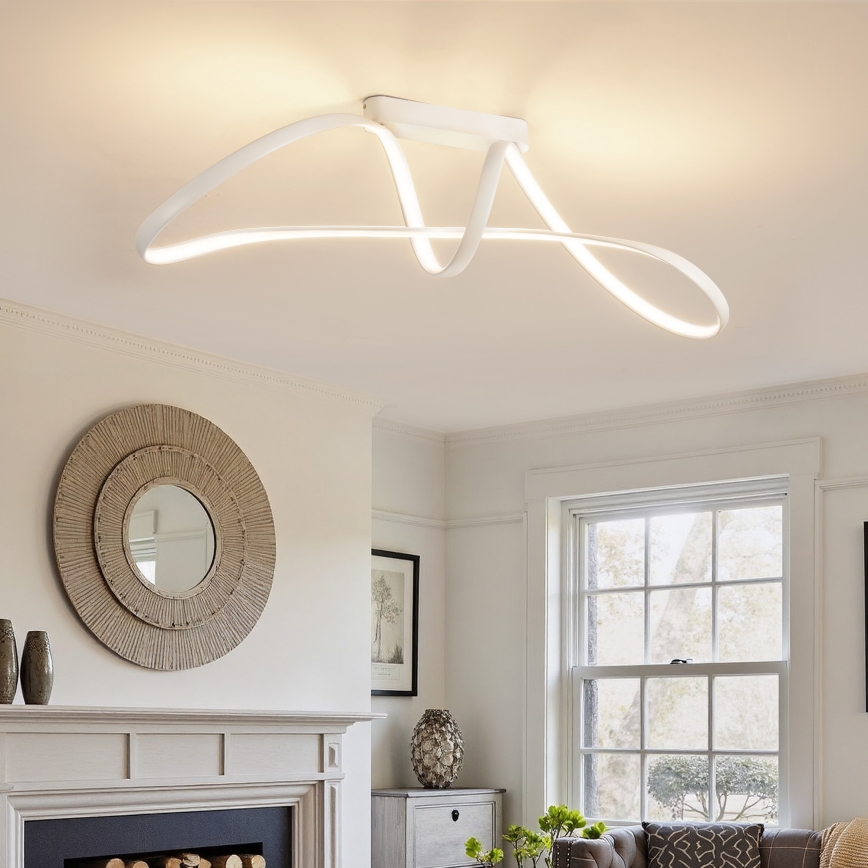 Brilagi - LED dimabilni stropni luster TWISTER LED/60W/230V 3000-6000K bijela + daljinski upravljač