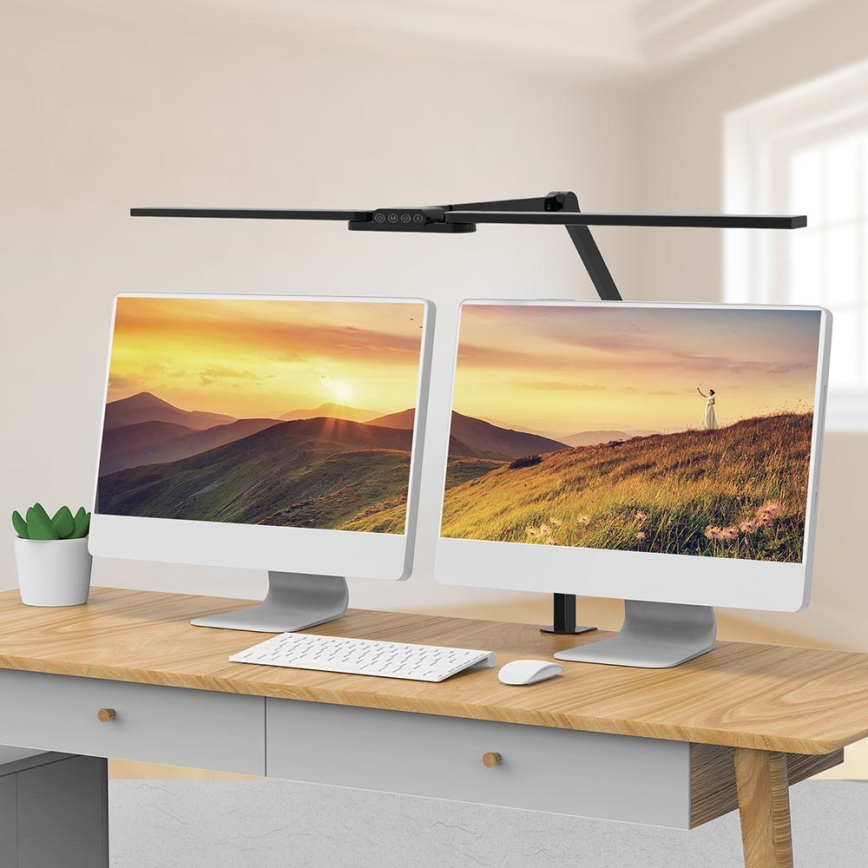 Brilagi - LED Prigušiva dodirna fleksibilna stolna lampa VARIO LED/24W/230V 3000-6500K CRI 92 crna