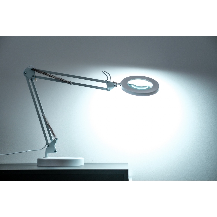 Brilagi - LED Prigušiva stolna lampa s povećalom LENS LED/12W/5V 3000/4200/6000K bijela