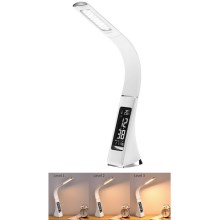 Brilagi - LED Prigušiva stolna lampa sa zaslonom PELLE LED/7W/230V bijela