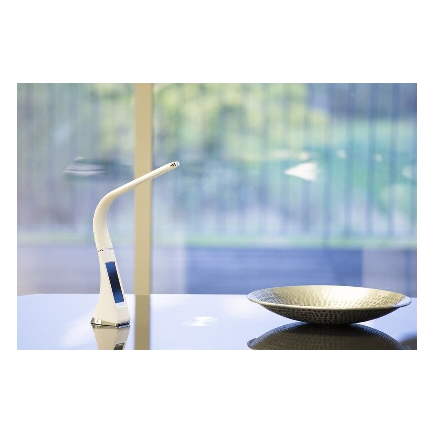 Brilagi - LED Prigušiva stolna lampa sa zaslonom PELLE LED/7W/230V bijela